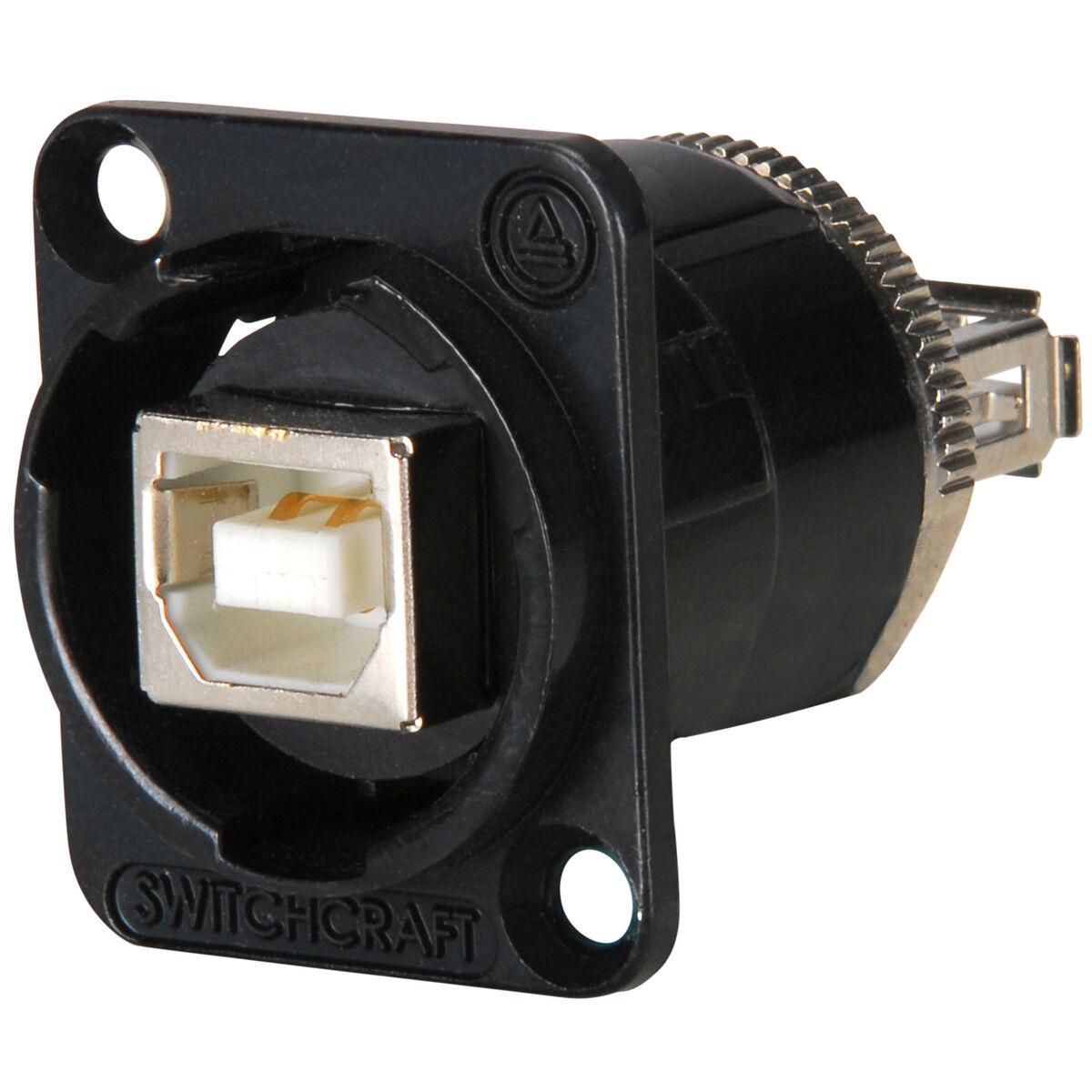 Switchcraft EHUSBBABX USB B to A EH Panel Mount Connector with 4-40 screws